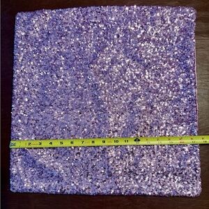 Set of 2 Purple Sequin Pillow Covers
